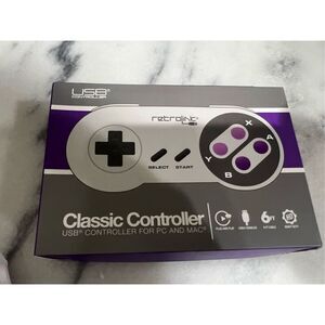 Retrolink Classic USB Super Nintendo Controller for PC Video Games Controller
